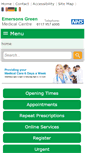 Mobile Screenshot of emersonsgreenmedicalcentre.nhs.uk